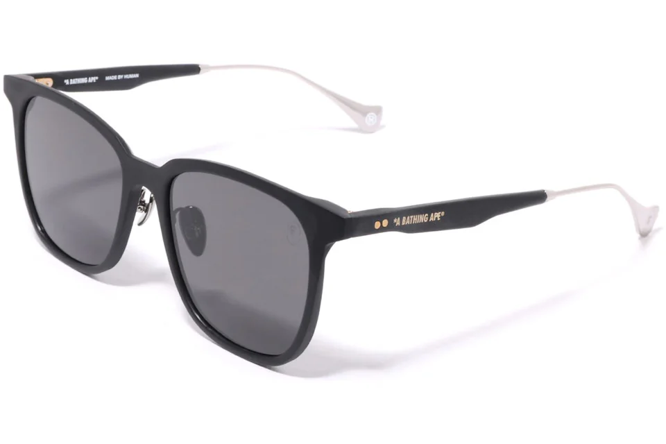 BAPE 8 Sunglasses Black Silver
