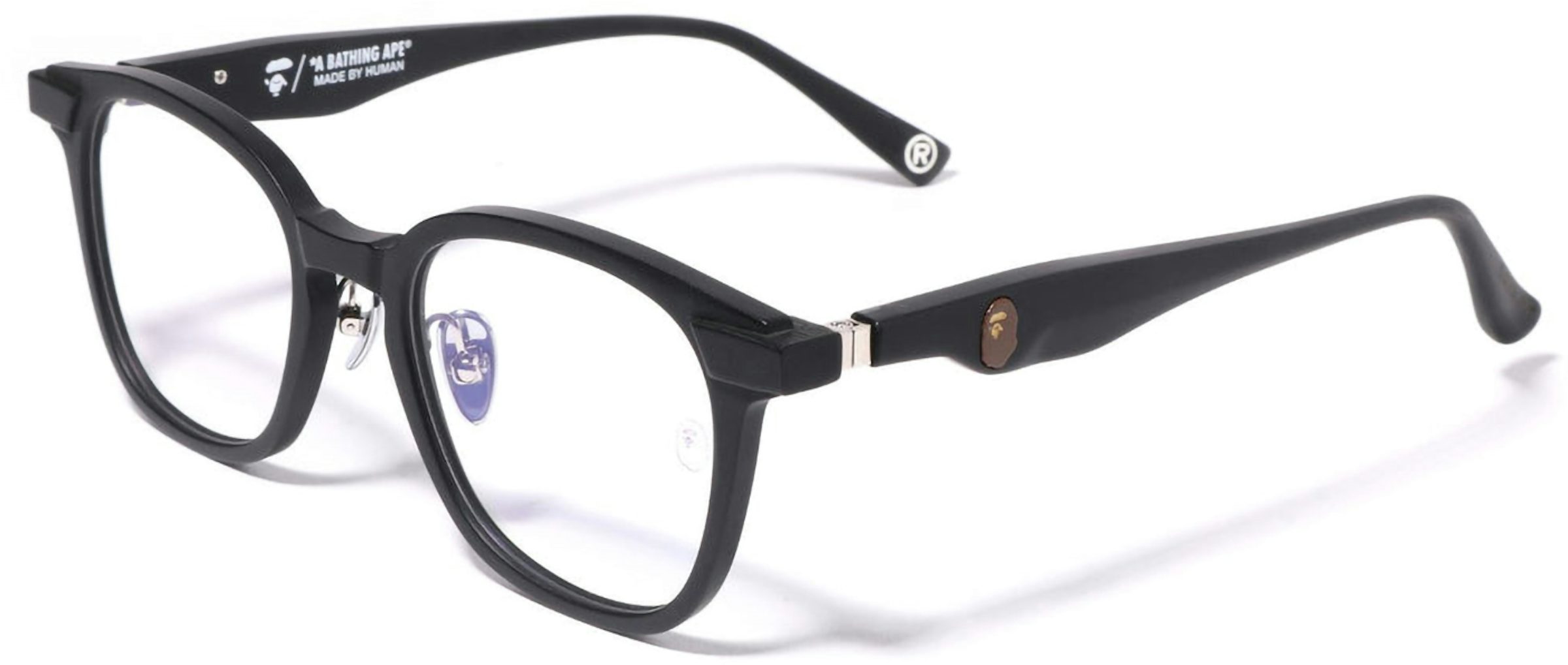 OFF-WHITE Mari Rectangular Frame Sunglasses Black/Gold  (OMRI010R21PLA0011003) Men's - US