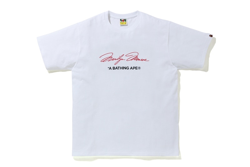 BAPE A BATHING APE x Marilyn Monroe Signature Tee White