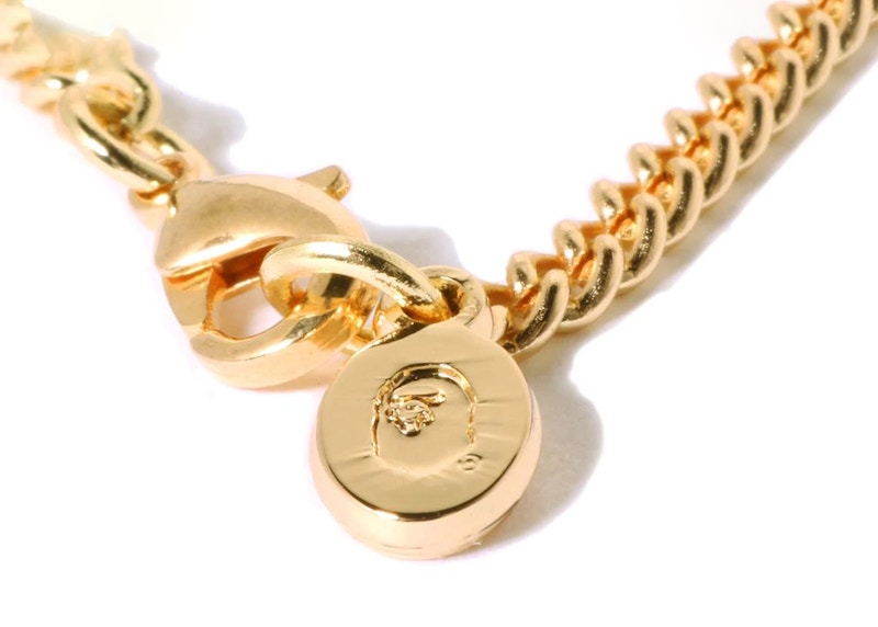 BAPE A Bathing Ape 29th Anniversary Bape Sta Necklace Gold - SS22 - CN