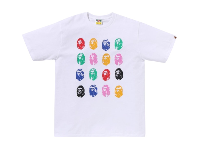 BAPE A Bathing Ape 32nd Anniversary Ape Head Tee White Men's