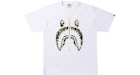 BAPE A Bathing Ape ABC Camo Shark Tee White/Green