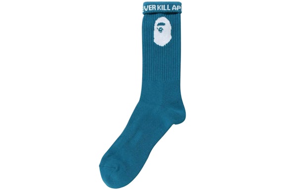Chaussettes BAPE A Bathing Ape Ape Head bleues