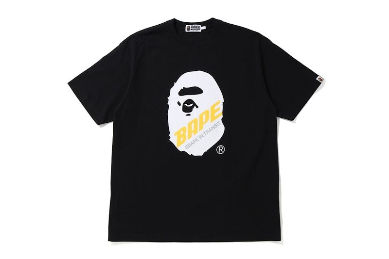 BAPE A Bathing Ape (B)Ape In Transit Ape Head Oversized Tee Black