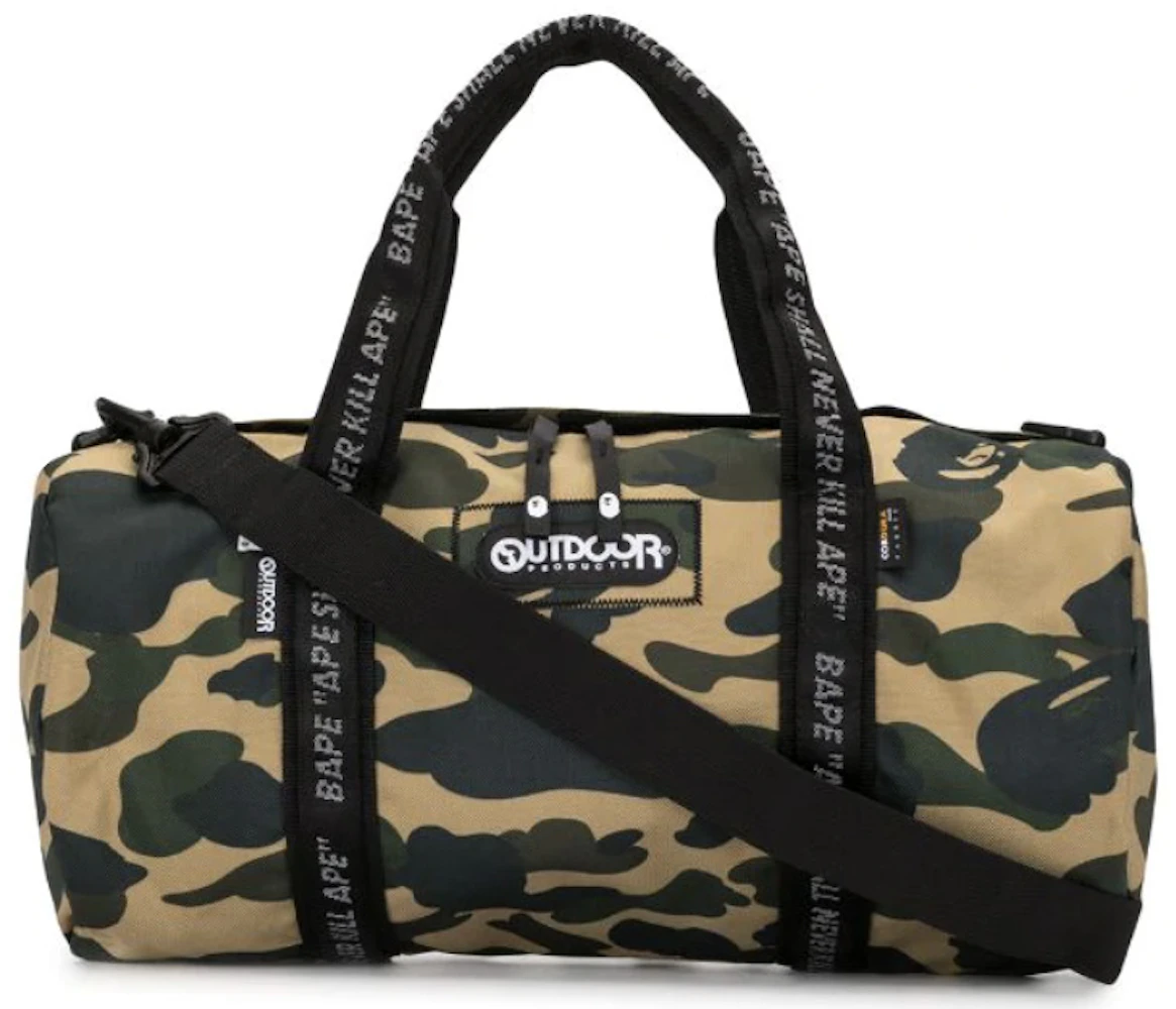 A BATHING APE® x Outdoor Products Camo Duffle Bag - Farfetch