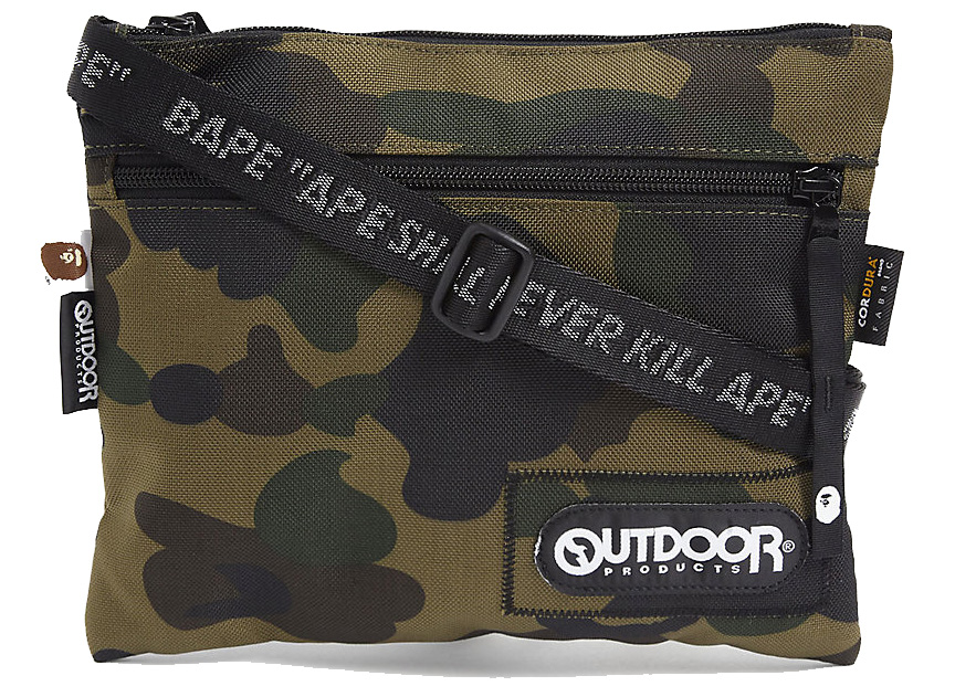BAPE A Bathing Ape Bape x Outdoor Products 1st Camo Mini Shoulder Bag Green