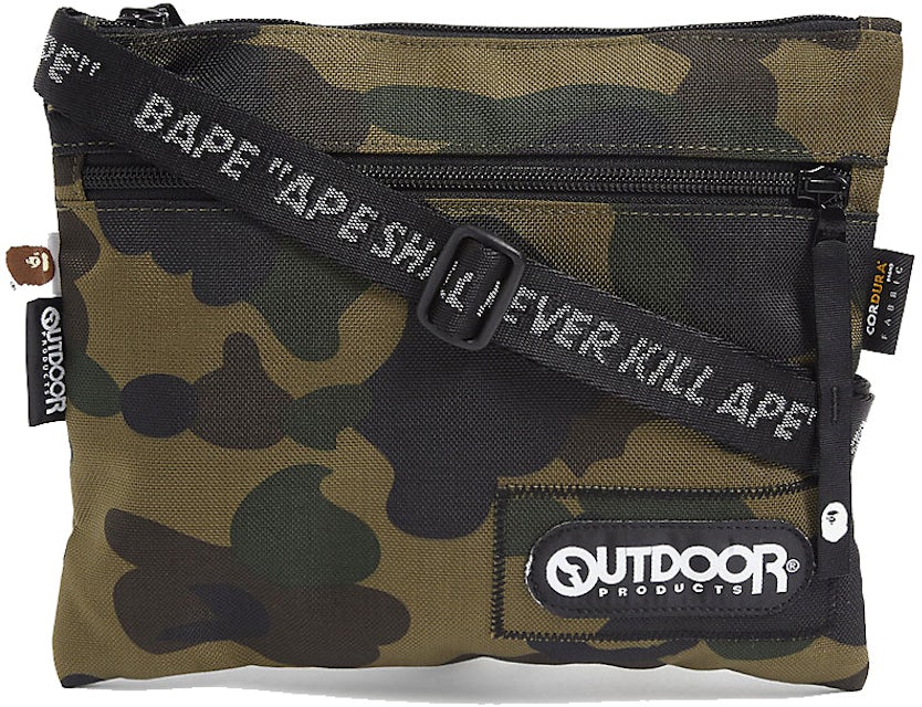 BAPE A Bathing Ape Bape x Outdoor Products 1st Camo Mini Shoulder Bag  'Yellow