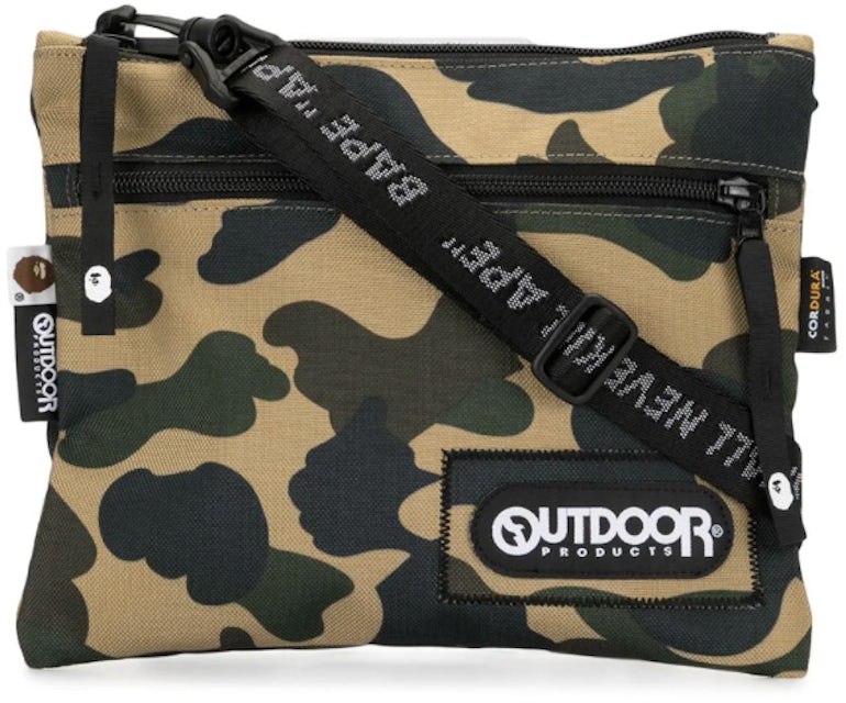Order A Bathing Ape Bape X Ourdoor Products 1st Camo Mini Shoulder Bag  yellow solebox-navigation from solebox