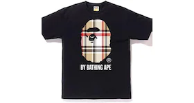 BAPE A Bathing Ape 格紋 by Bathing T恤黑色/米色