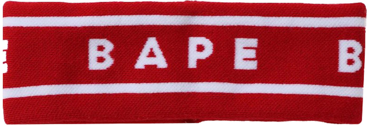 BAPE A Bathing Ape Headband Red - SS21 - US