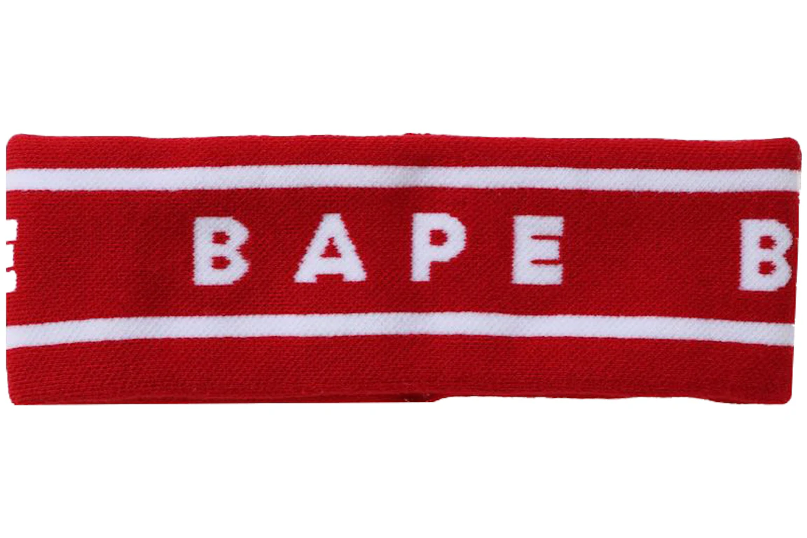 BAPE A Bathing Ape Headband Red