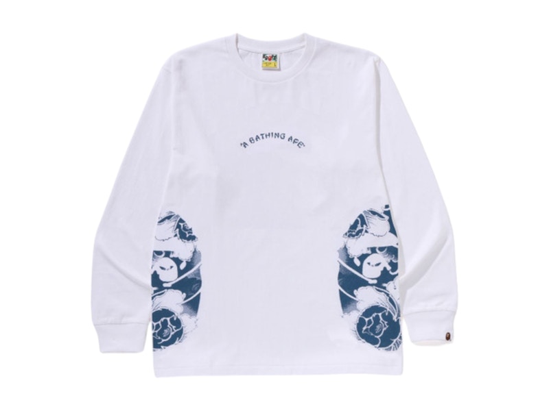 A Bathing Ape Japanese tattoo motif ロンT A BATHING APE® Japanese Tattoo Motif Relaxed Fit Ls Tee