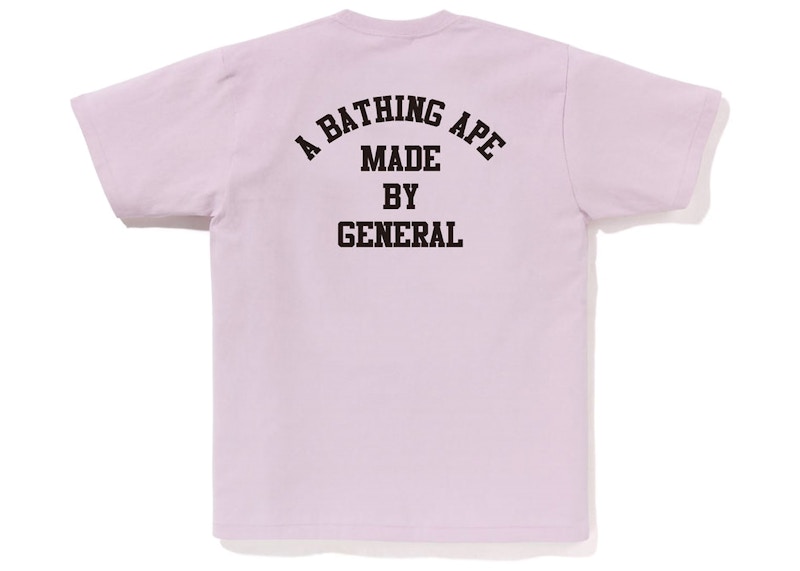 BAPE A Bathing Ape T-Shirt mit Schriftzug Violett
