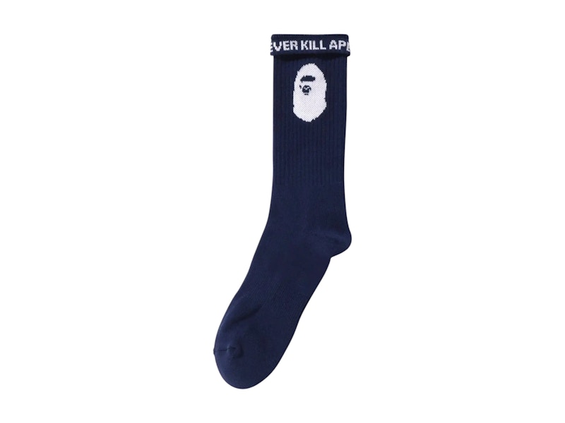Calcetines BAPE A Bathing Ape Logo Azul Marino