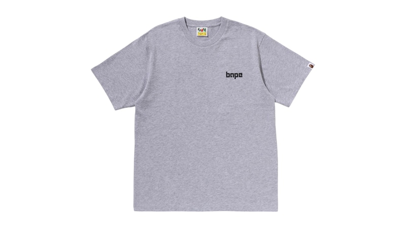BAPE A Bathing Ape Logo Tee Gray