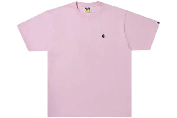 BAPE A Bathing Ape One Point Tee Pink