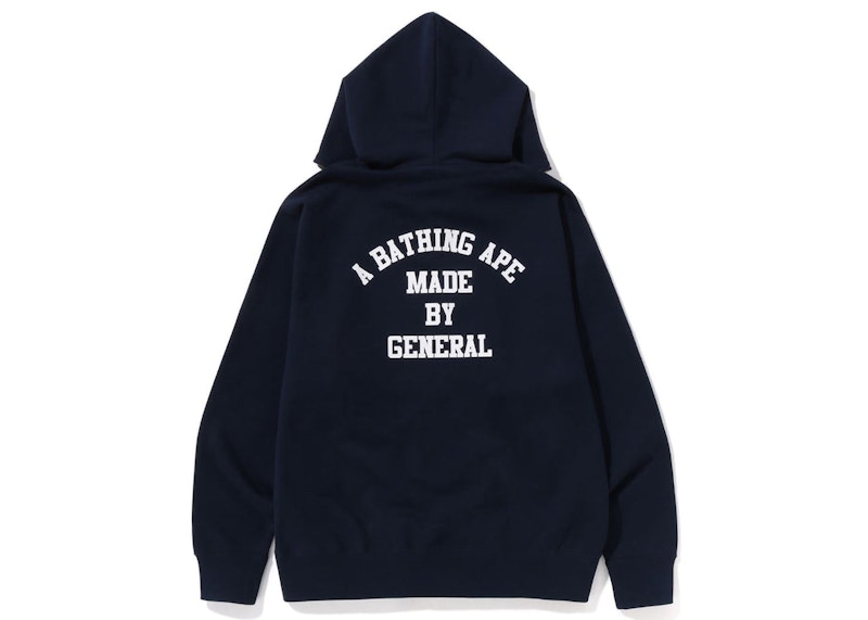 BAPE A Bathing Ape Relaxed Fit Full Zip Hoodie Navy Men's - SS23 - US