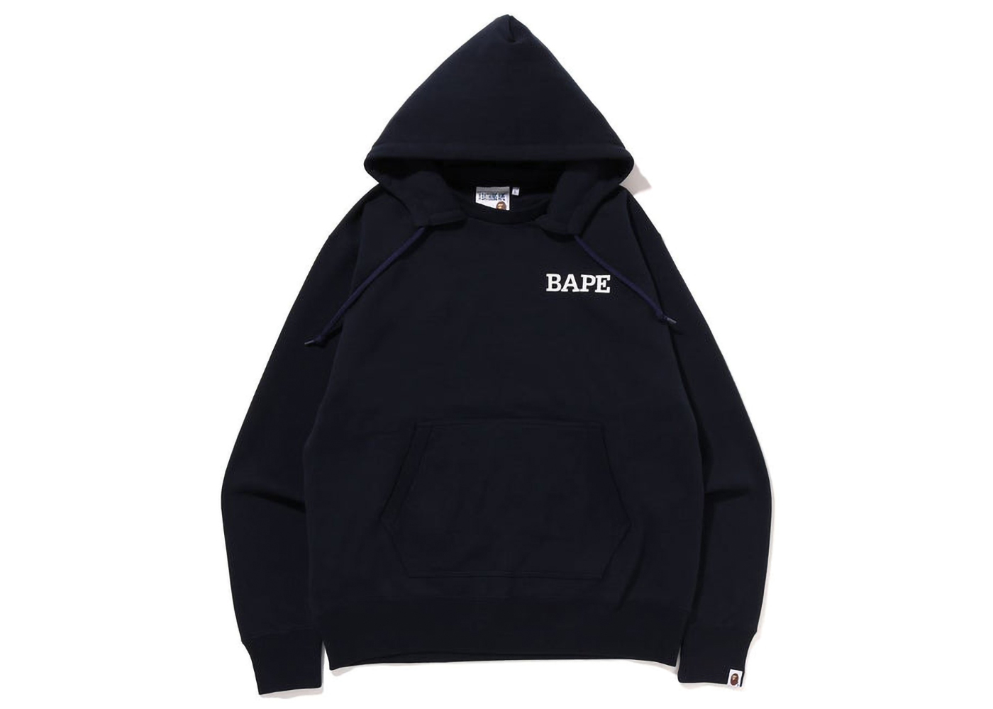 BAPE A Bathing Ape Relaxed Fit Pullover Hoodie (FW22) Navy Men's