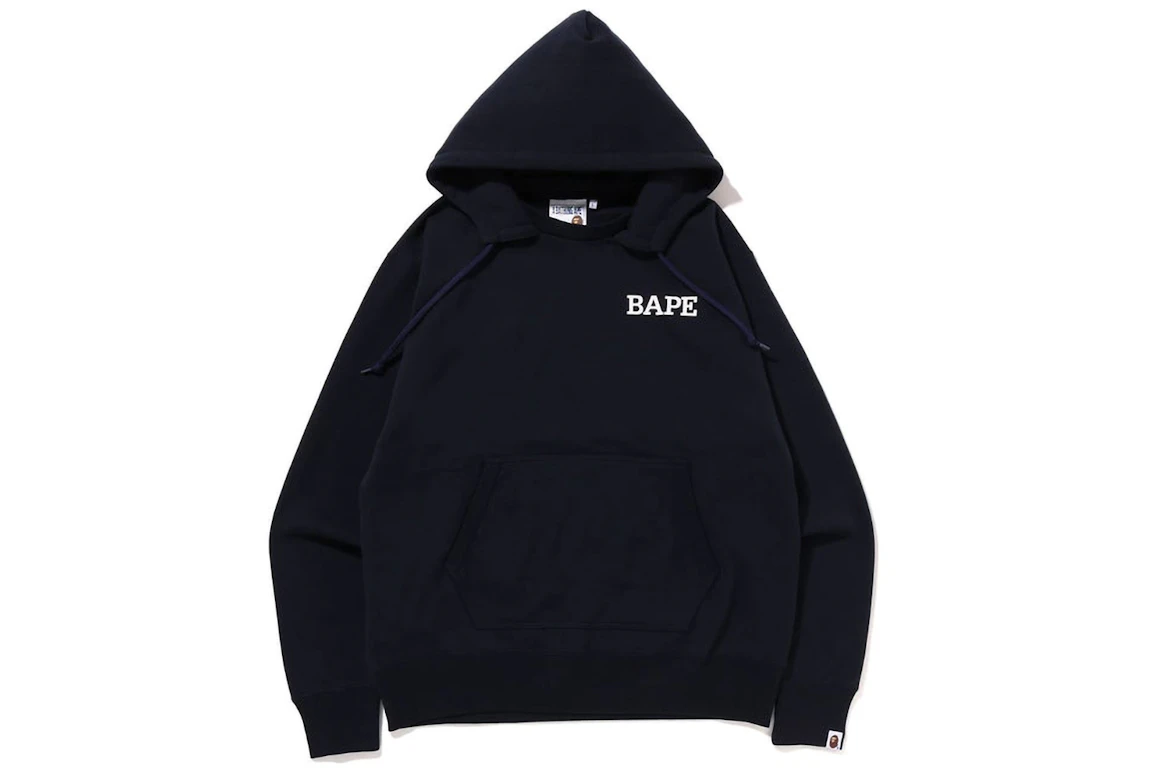BAPE A Bathing Ape Relaxed Fit Pullover Hoodie (FW22) Navy