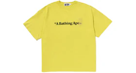 BAPE A Bathing Ape Relaxed Fit Tee Yellow