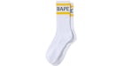BAPE A Bathing Ape Calze Bianco/Giallo
