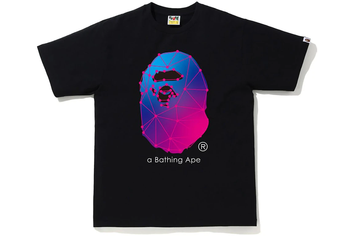 BAPE A Bathing Ape Spider Web Tee Black