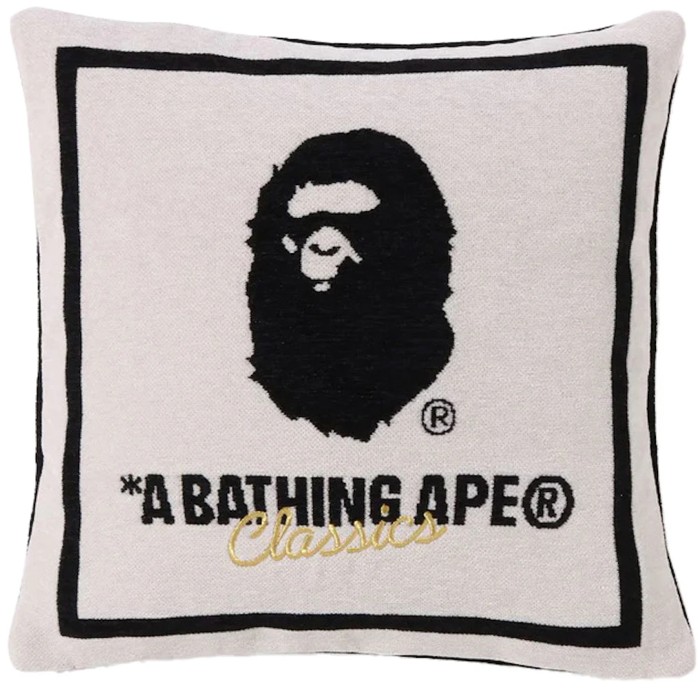 BAPE A Bathing Ape Square Cushion Ivory - SS23 - US