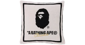 BAPE A Bathing Ape Square Cushion Ivory