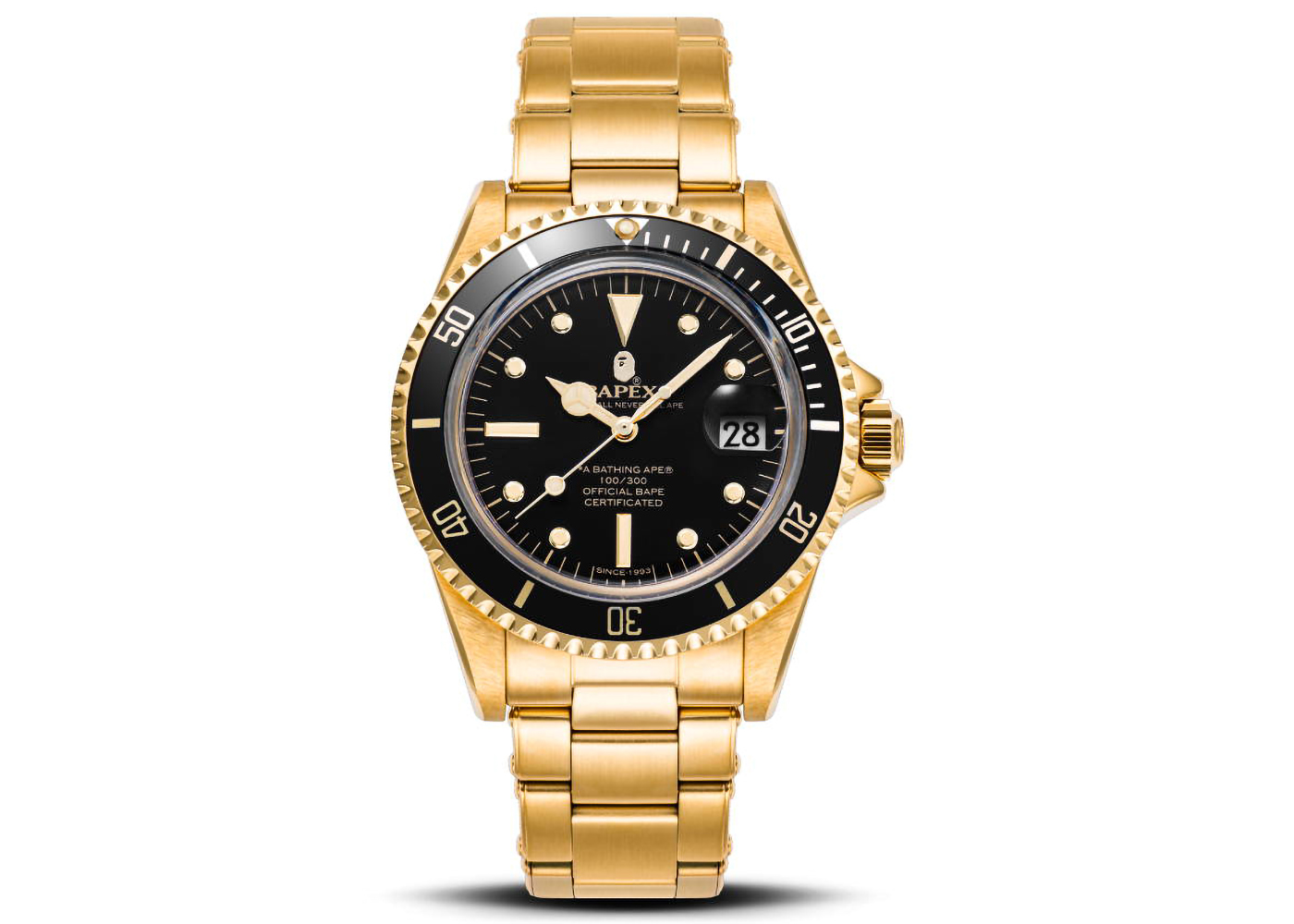 BAPEX/ベイペックス　腕時計　Gold×Black付属品は画像の物が全てです