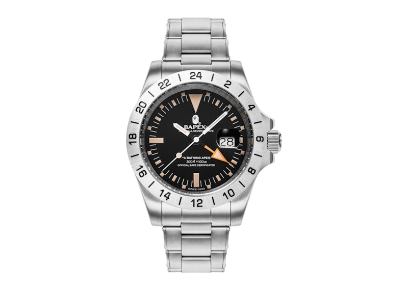 BAPE A Bathing Ape Type 6 BAPEX Watch Silver メンズ - FW25 - JP