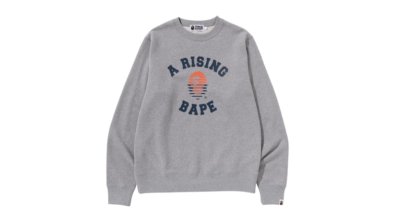 BAPE A Rising Bape Sweatshirt Gray