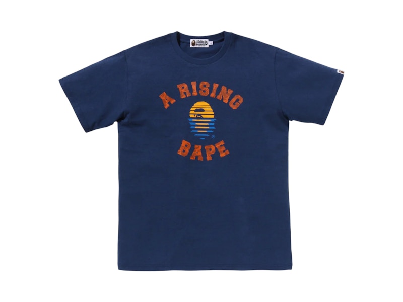 BAPE A Rising Bape Tee Navy
