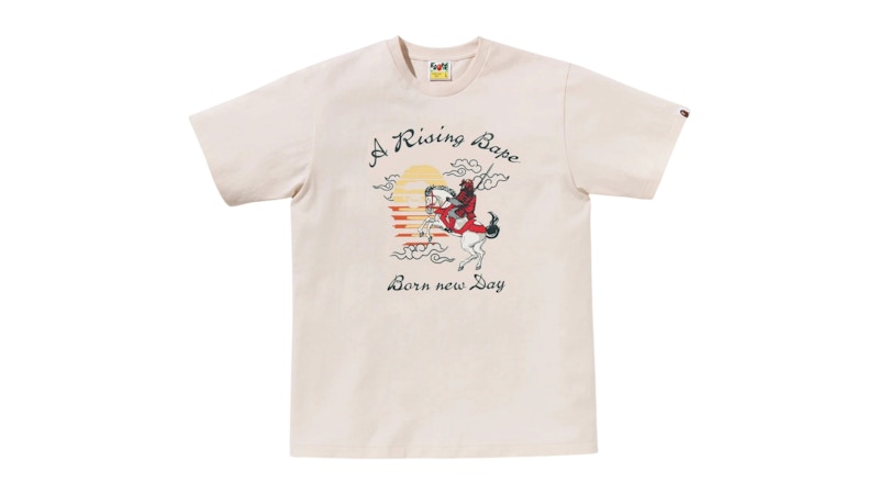 BAPE A Rising Horse Tee Ivory