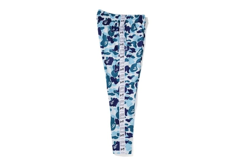 BAPE ABC Bapesta Tape Jersey Pants Blue Men's - FW19 - GB