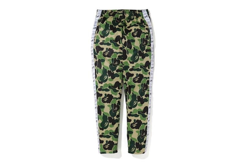 BAPE ABC Bapesta Tape Jersey Pants Green Men's - FW19 - GB