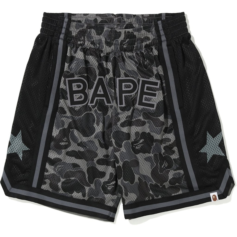 BAPE ABC Basketball Shorts Black Herren FW19 DE