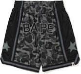 BAPE ABC Reversible Shorts Grey/Blue Men's - SS19 - US