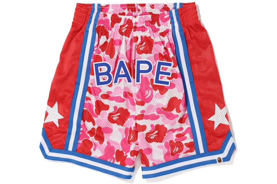 BAPE ABC Basketball Shorts Pink