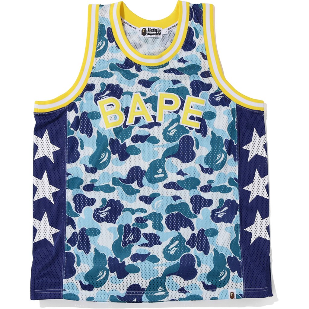 BAPE ABC Basketball Tank Top Blue Men's - FW19 - US