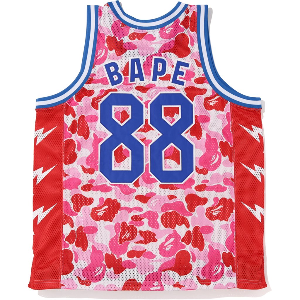 BAPE ABC Basketball Tank Top Pink