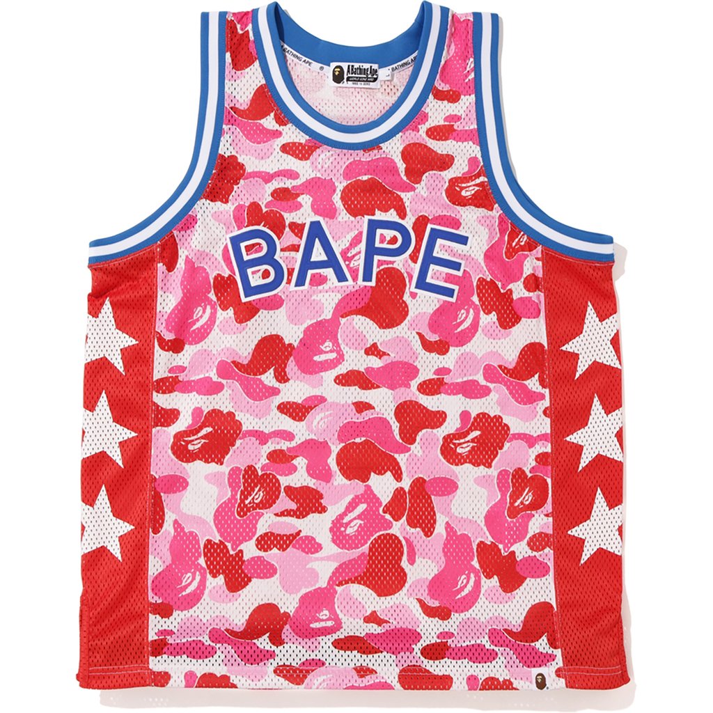 BAPE ABC Basketball Tank Top Pink Men's - FW19 - US