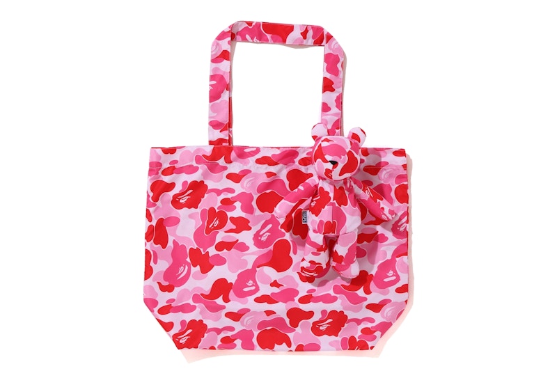 BAPE ABC Bear Eco Bag S Pink FW19 JP