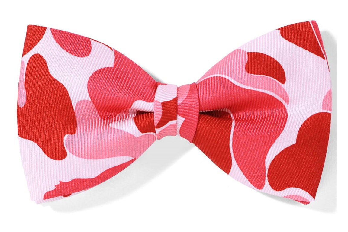Pre-owned Bape Abc Bow Tie (ss23) Pink