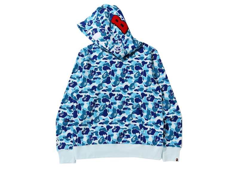 BAPE ABC Camo 2nd Ape Wide Fit Pullover Hoodie Blue Men's - FW21 - US