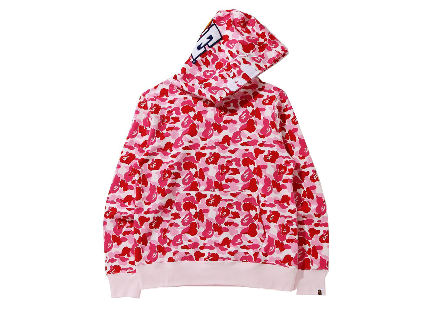 BAPE ABC Camo 2nd Ape Wide Fit Pullover Hoodie Pink Men's - FW21 - US