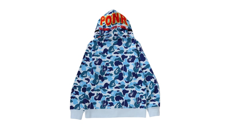 BAPE ABC Camo 2nd Shark Full Zip Hoodie Green Men's - FW25 - US