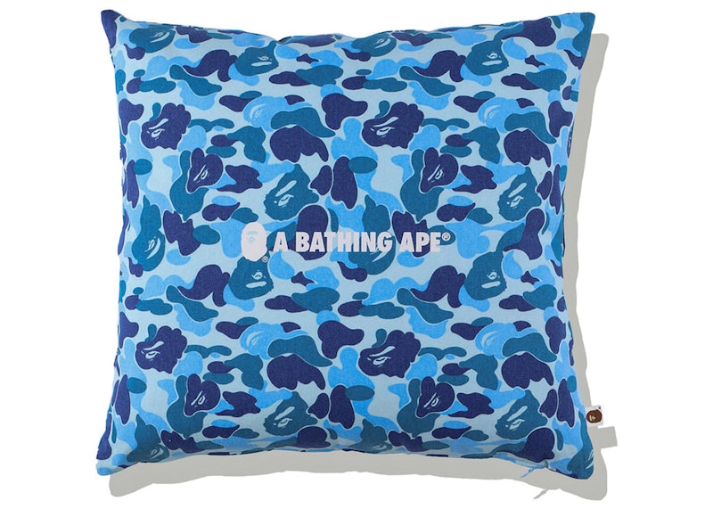 BAPE ABC Camo A Bathing Ape Square Cushion Blue