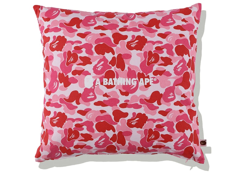 BAPE ABC Camo A Bathing Ape Square Cushion Pink - FW22 - US