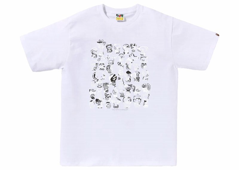 BAPE ABC Camo A To Z Tee White/Pink Men's - FW23 - US