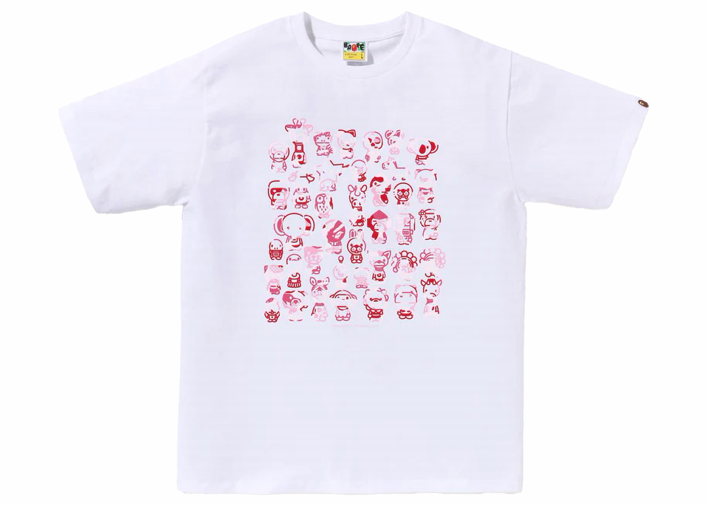 BAPE ABC Camo A To Z Tee White/Blue Men's - FW23 - US